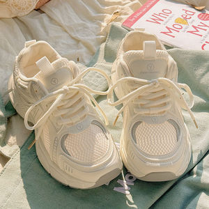 Chaussures Dad Shoes Influencer Dream Young M26 Nouvelle Collection Automne 2025 Baskets Blanches Respirantes <span class=keywords><strong>Chic</strong></span> Polyvalentes en Maille Légères - Product Image 3