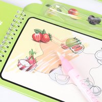 Vente en gros de livres de coloriage à l'eau à bas prix, 8 motifs, pour enfants, motifs mignons, livre de dessin pour enfants, livre magique à l'eau pour garçons et filles