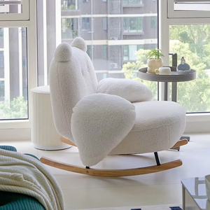 Moderna ed Elegante Sedia a <span class=keywords><strong>Dondolo</strong></span> Piccola per Casa, Ufficio, Camera da Letto - Sedia a <span class=keywords><strong>Dondolo</strong></span> in Tessuto Morbido per Cameretta Bambini - Vendita all'Ingrosso - Product Image 2