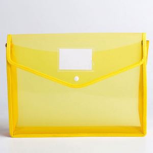 Good Quality A4 Snap Closure and Pocket Folder Waterproof Transparent Envelope <b>Expanding</b> Plastic <b>File</b> Folders - Product Image 6
