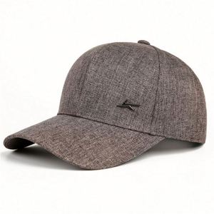 Wholesale Older <b>Men</b> Custom Logo Sun Protection Cotton Polyester 6 Panel <b>Baseball</b> <b>Cap</b> for <b>Men</b> - Product Image 4