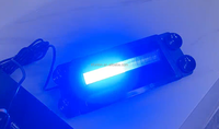 AMBRE BLEU SAE J595 Classe 1 ECE R65 XA1/XB1 LED DASH LIGHT Dual Color VISOR STROBE LIGHT Nouveau ECE R10 CE UKCA CISPR 25 Classe 3