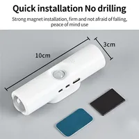 Lampes LED pour armoire avec détecteur de mouvement, lumière d'ambiance magnétique RGB rechargeable, lampe murale coucher de soleil, lumière de nuit pour couloir, escalier, cuisine
