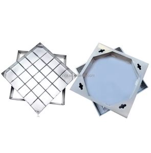 Couvercle de manhole carré invisible en acier inoxydable 304, anti-corrosion, pour pavés de parc - Product Image 2