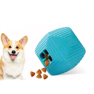 Uniperino in gomma che perde giocattoli per palline di cibo giocattolo per animali domestici attrezzo per addestramento per cani Dispenser Puzzle da masticare denti puliti