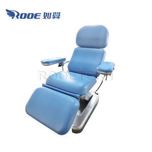 BXD101 Blue Electric Three <strong>Functions</strong> Blood Donation <strong>Dialysis</strong> Chair with Integral Mobile Drawer - Product Image 2