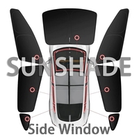 Pare-soleil de vitre latérale de voiture Pare-soleil de pare-brise avant et arrière pour Tesla Model 3 Model Y accessoires