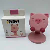 Support de bureau pour smartphone en forme de dessin animé - Support pliable et réglable, écologique, pour smartphones et tablettes, mignon, pour la Saint-Valentin, mariage