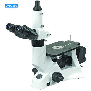 Microscope métallurgique industriel inversé trinoculaire OPTO-EDU A13.1022 <span class=keywords><strong>800x</strong></span> avec éclairage halogène et garantie de 3 ans - Product Image 1