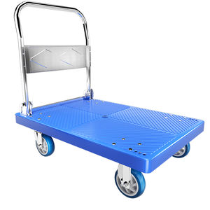 Hoge draagkracht 500KG opvouwbare handkar met verdikte platform, duwkar, opvouwbare kar - Product Image 5