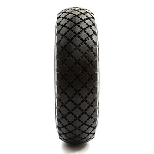 HKT1435 PU pneu + roue 10 pouces 3.00-4 pneu anti-crevaison solide brouette chariot anti-crevaison 10 pouces pu mousse roues - Product Image 3