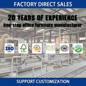 Escritorio ejecutivo moderno de lujo MFC en forma de L Mesa nueva gerente CEO para muebles de oficina - Product Image 4