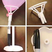 Support de ballon en plastique en forme de fleur de prunier, support de bureau, accessoire de décoration intérieure pour fêtes d'anniversaire et mariages, produit très vendu