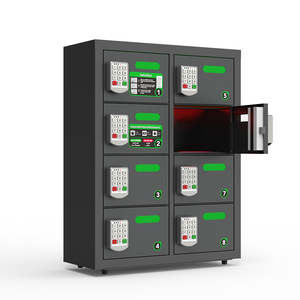 Bàn Khuyến Mãi Trạm Sạc Điện Thoại Di Động An Ninh 8 Bay Tủ Khóa Mã PIN Kiosk Có Mật Khẩu 4 Chữ Số Sạc Nhiều Lưới - Product Image 2
