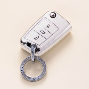 Housse de clé de voiture Volkswagen en TPU, Sagitar Tiguan L Bora Polo Tayron Lavida Lamando Golf <span class=keywords><strong>T</strong></span>-<span class=keywords><strong>Roc</strong></span> TACQUA Tharu - Product Image 3
