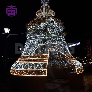 Guirlandes lumineuses LED de Noël en forme de cloche, grande taille, étanches IP65, avec commande sans fil, portables pour la décoration extérieure du jardin et de la cour - Product Image 5