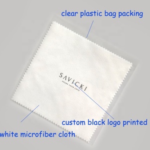 Impression <span class=keywords><strong>de</strong></span> logo personnalisé Argent Or Pierres Précieuses Blanc Bijoux Chiffon <span class=keywords><strong>de</strong></span> Polissage Chiffon <span class=keywords><strong>de</strong></span> <span class=keywords><strong>Nettoyage</strong></span> en Microfibre - Product Image 3