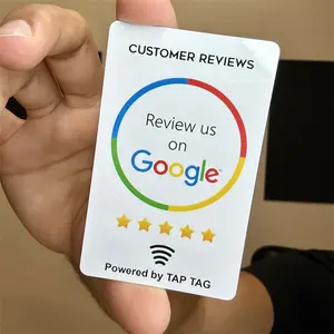 Google review personalizzato PVC biglietto da visita google recensioni qr code