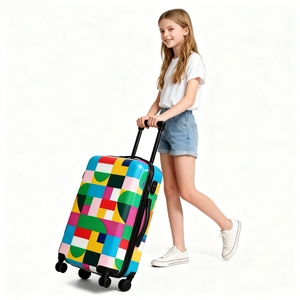 Nouveau logo d'impression Uv Design personnalisé Étui de voyage Impression Bagage à main <span class=keywords><strong>Valise</strong></span> Motif de fleurs Trolley Case - Product Image 5