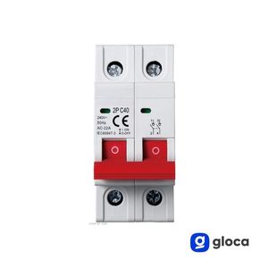 Interruptor de Corte de Carga Gloca 2P 40A 220V Montaje en Riel DIN 2 Módulos - Product Image 2