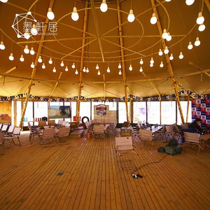 Tiendas de campaña grandes al aire libre Safari Tipi Cone con pared de vidrio en <span class=keywords><strong>el</strong></span> desierto - Product Image 4