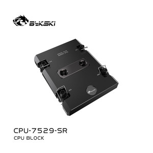 Bloc d'eau liquide pour processeur <span class=keywords><strong>Bykski</strong></span> CPU-7529-SR Intel LGA7529 sans ventilateur pour serveurs, stations de travail, refroidissement liquide IA - Product Image 3