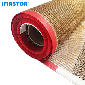 Kolay temiz yapışmaz küçültme sarma makinesi ısı tüneli gıda sınıfı PTFE fiberglas açık örgülü konveyör bant - Product Image 2