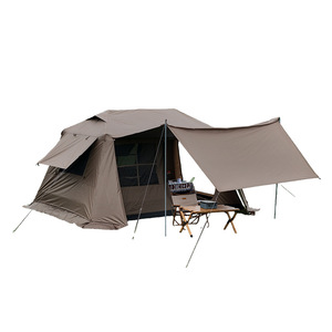 <span class=keywords><strong>Tenda</strong></span> da <span class=keywords><strong>Campeggio</strong></span> Grande in TPU a Montaggio Rapido, 8 Posti, con Canna Fumaria e Gomma Nera in Titanio, <span class=keywords><strong>Tenda</strong></span> per Pernottamento - Product Image 5
