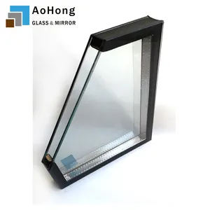 Vidro isolante de vidro temperado colorido transparente, vidro para construção