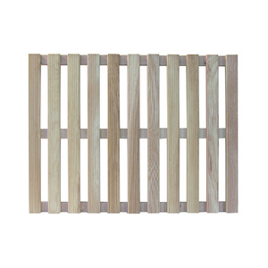 Receveur de douche rectangulaire moderne en bois 55x68cm avec matériau acrylique pour salle de bain et usage hôtelier - Product Image 1