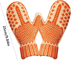 Explosions the 'Naughty List' Mittens Hidden Personality Naughty List Knitted Gloves - Product Image 3