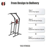 Máquina Multifunción Vertical para Levantamiento de Piernas y Dips con Barra de Dominadas, Respaldo, Soportes para Brazos y Reposapiés de Alta Resistencia para Uso en Gimnasios