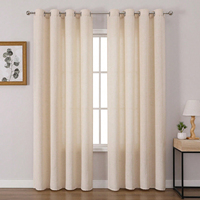 Cortina Translúcida con Aspecto de Lino Arcoíris de 170 g/m², Cortina para Ventana, Dormitorio, Sala de Estar, Tamaño Personalizado Disponible