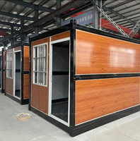 Maison préfabriquée pliable économique, cabane modulaire pliable à faible coût pour l'hébergement temporaire sur chantier
