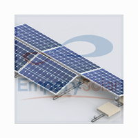 Système de montage lesté EmperySolar pour toit plat en alliage d'aluminium, support triangulaire, angle réglable, garantie de plus de 20 ans