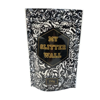 Sachet Doypack Personnalisé Imprimé sur Mesure Refermable avec Fermeture Éclair pour Poudre de Paillettes 150g