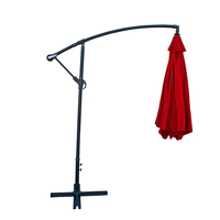 Parasol d'extérieur en fer Banane Parapluie Patio Jardin Restaurant Mobilier d'extérieur en acier Fabricant de parapluies Prix 8 nervures