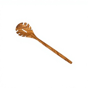 Cuillère de Chef en Bois d'Olivier Premium, Outil de Cuisine Artisanal en Bois pour Remuer, Mélanger et Servir lors de la Cuisson, du Mélange et du Service - Product Image 1