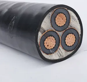 XLPE isolation PVC gaine fil d'acier câble d'alimentation blindé 0.6/1kV 3X120mm2 YJV42 YJV22 YJV v32
