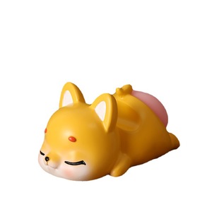 Support de téléphone en résine en forme d'animal mignon, ornement de bureau de dessin animé, support stable, cadeau personnel - Product Image 5