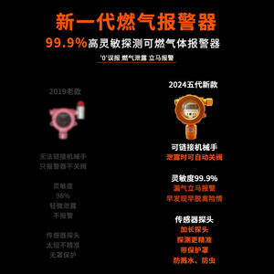 เครื่องตรวจจับก๊าซรั่ว GTY-FL918 สำหรับโพรเพนและก๊าซธรรมชาติ ใช้ในอุตสาหกรรมและเชิงพาณิชย์ พร้อมสัญญาณเตือนแบบเสียงและภาพ - Product Image 2