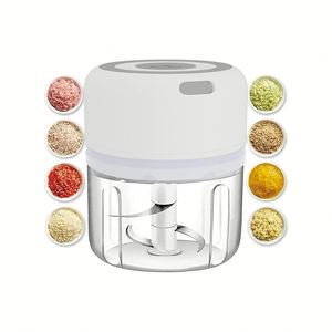 <b>Mini</b> Portable Electric Home Meat <b>Grinder</b> USB Charging 5W 5V Plastic Household Car Outdoor Use - Product Image 1
