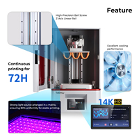 Impresora 3D de Resina LCD de Escritorio en Oferta, 10.1 Pulgadas, 14K, Alta Velocidad 60 mm/h, Impresora UV, Impresora 3D para Odontología