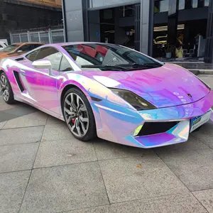 Rainbow Chrome Car Wrap Vinyl PVC Auto Car Stickers Vinyl Frog Wrap Stickers 1.52 X 18m Car Vinyl Wrap