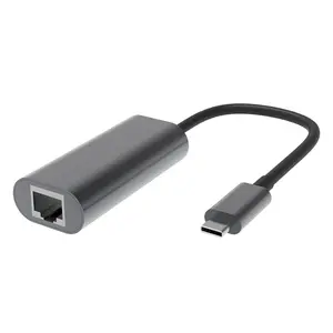 Tipo C Gen 1 Adaptador USB 3.0 para Gigabit Ethernet Alumínio Compatível com Windows e Mac OS