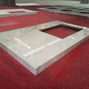 Dalles de pierre naturelle brésilienne GOLDTOP Modern Brazil, quartzite Taj Mahal poli, grandes dalles pour plans de toilette de hôtel et villa. - Product Image 4