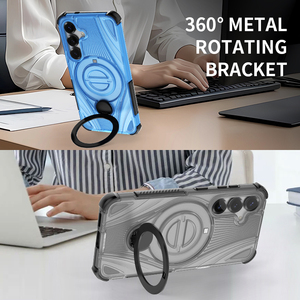 Funda <span class=keywords><strong>de</strong></span> Teléfono <span class=keywords><strong>de</strong></span> Lujo con Anillo <span class=keywords><strong>de</strong></span> Carga Inalámbrica, TPU+PC, Antigolpes, Diseño Moderno, Personalizable, para <span class=keywords><strong>Samsung</strong></span> S25 - Product Image 3