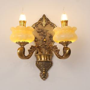 Lampu Dinding Kristal Lilin Modern Dekorasi Kamar Tidur Hotel Rumah Lampu Koridor Vintage Eropa dari Paduan Seng - Product Image 4
