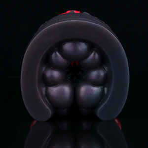 GEEBA Masturbateur en forme de <span class=keywords><strong>sabot</strong></span> d'âne rouge Unique Fantasy Animal Design Silicone Adult Sex Toy Masturbateur pour hommes - Product Image 4