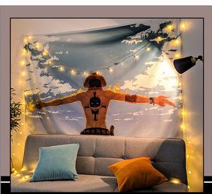 Personnalisable Polyester Fibre Polyester Tissu Anime Un Dragon Démon Zoro Luffy GOKU Action Figure Suspendus Couverture <span class=keywords><strong>Affiche</strong></span> - Product Image 2